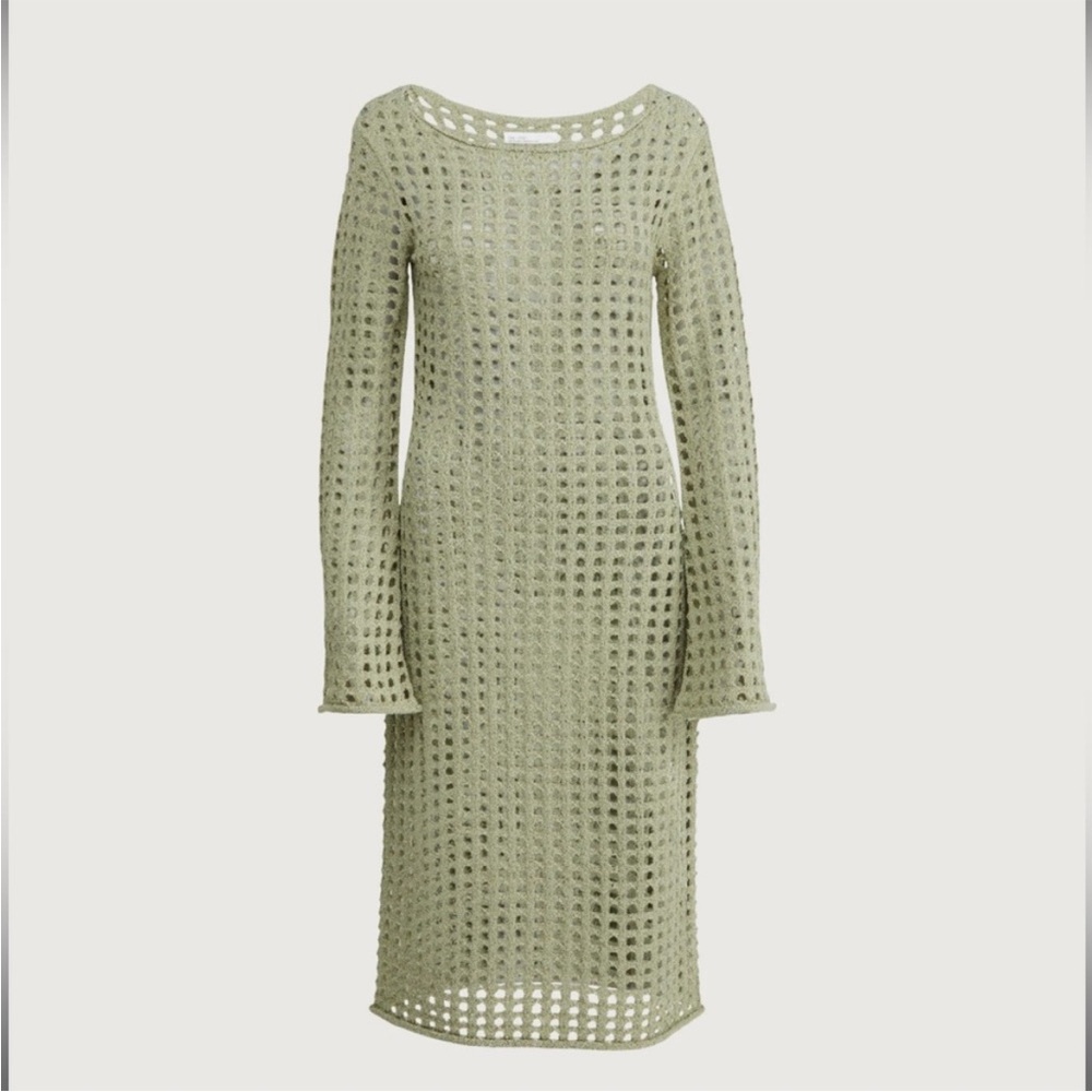 OAK + FORT Sage Crochet Swim Coverup